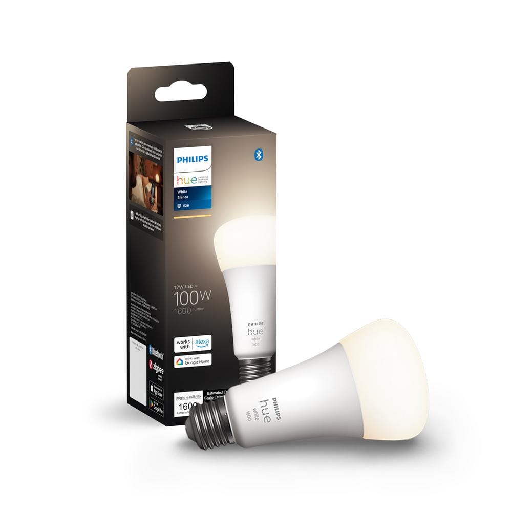 Philips Hue 100-Watt Equivalent A21 Smart LED Soft White (2700K