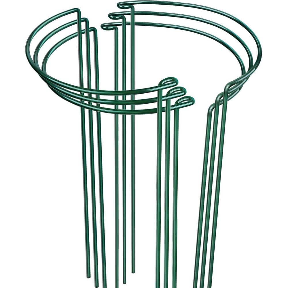 24 in. Green Steel Plant Support Stakes Cage Outdoor Indoor Tall Plant Support Hydrangea Monstera 6-Pack price history on PriceWatchPro