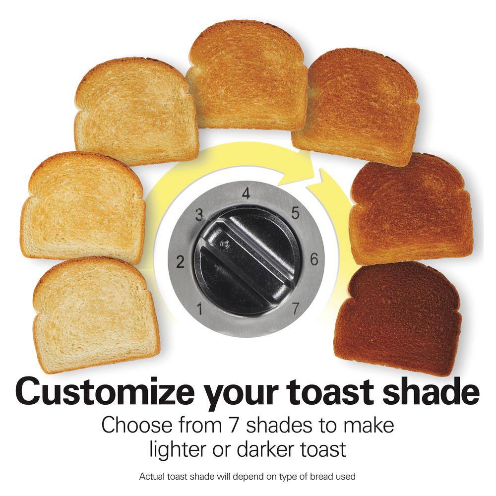 Hamilton Beach Black Stainless Steel Long Slot 2-Slice Toaster