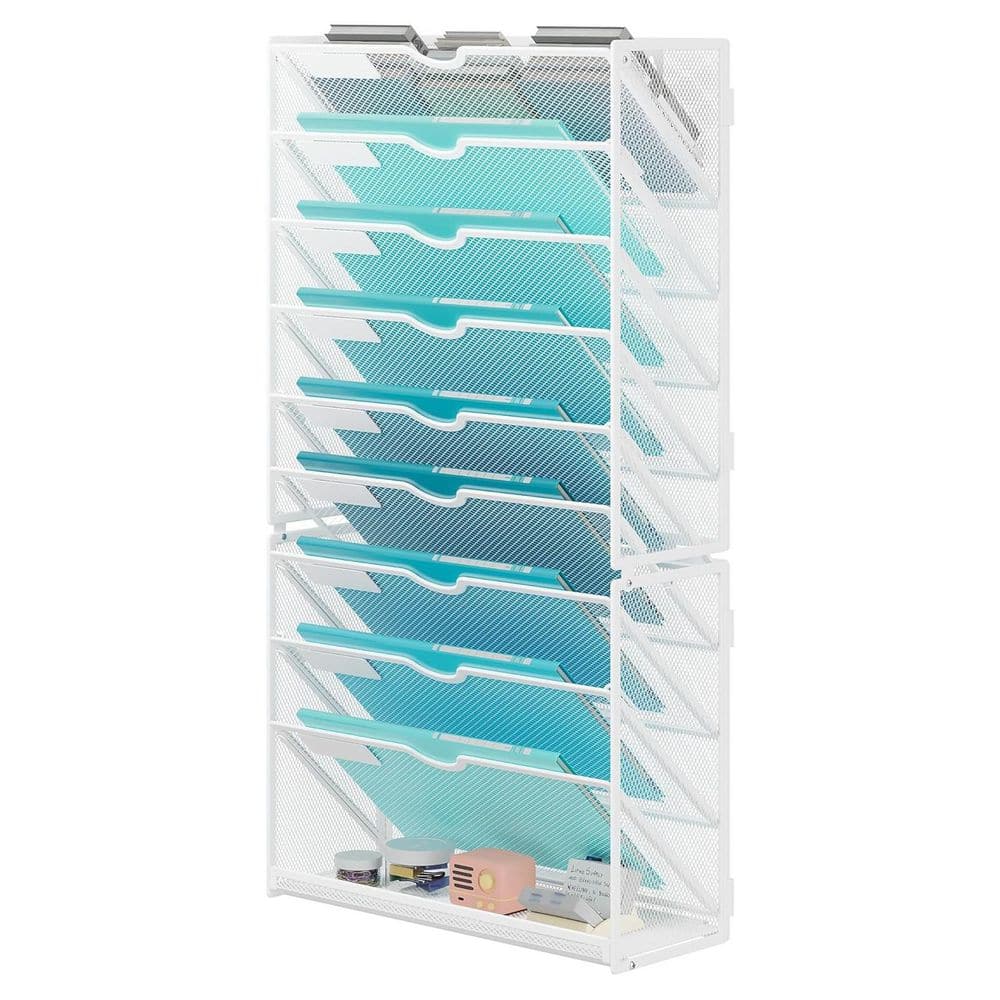Wiremesh Triple Magazine Rack - Silver (MR3-SLV - View #4