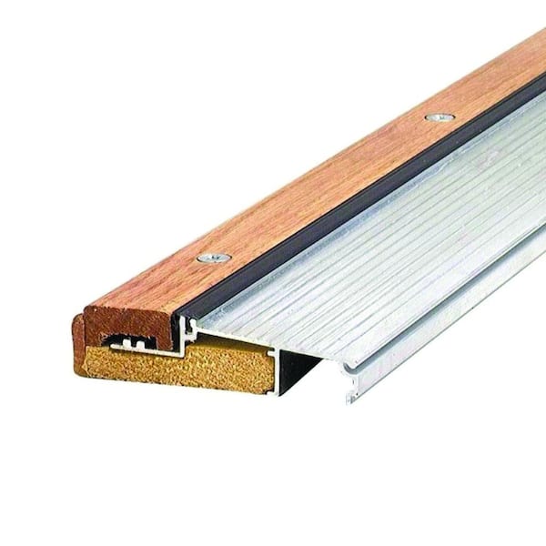 M-D Building Products Adjustable 4-9/16 in. x 30 in. Aluminum and Hardwood Sills-Inswing Threshold