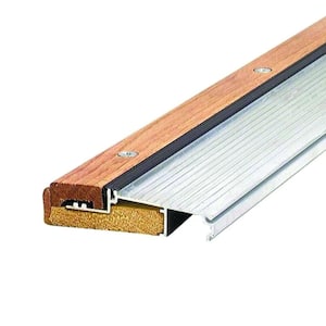 Adjustable 4-9/16 in. x 44 in. Aluminum and Hardwood Sills - Inswing Threshold