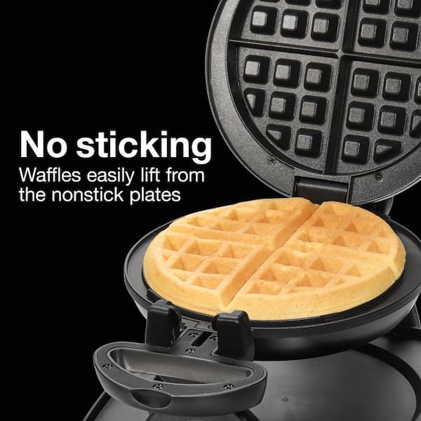 This Black + Decker Belgian Waffle Maker makes waffles in minutes