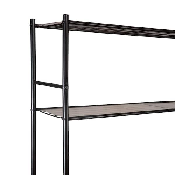 Organize It All 3 Tier Square Shelf, Black