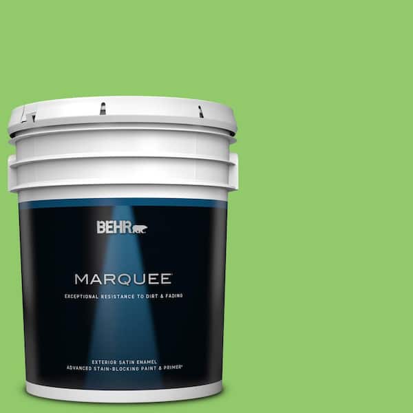 BEHR MARQUEE 5 gal. #430B-5 Apple Orchard Satin Enamel Exterior Paint & Primer