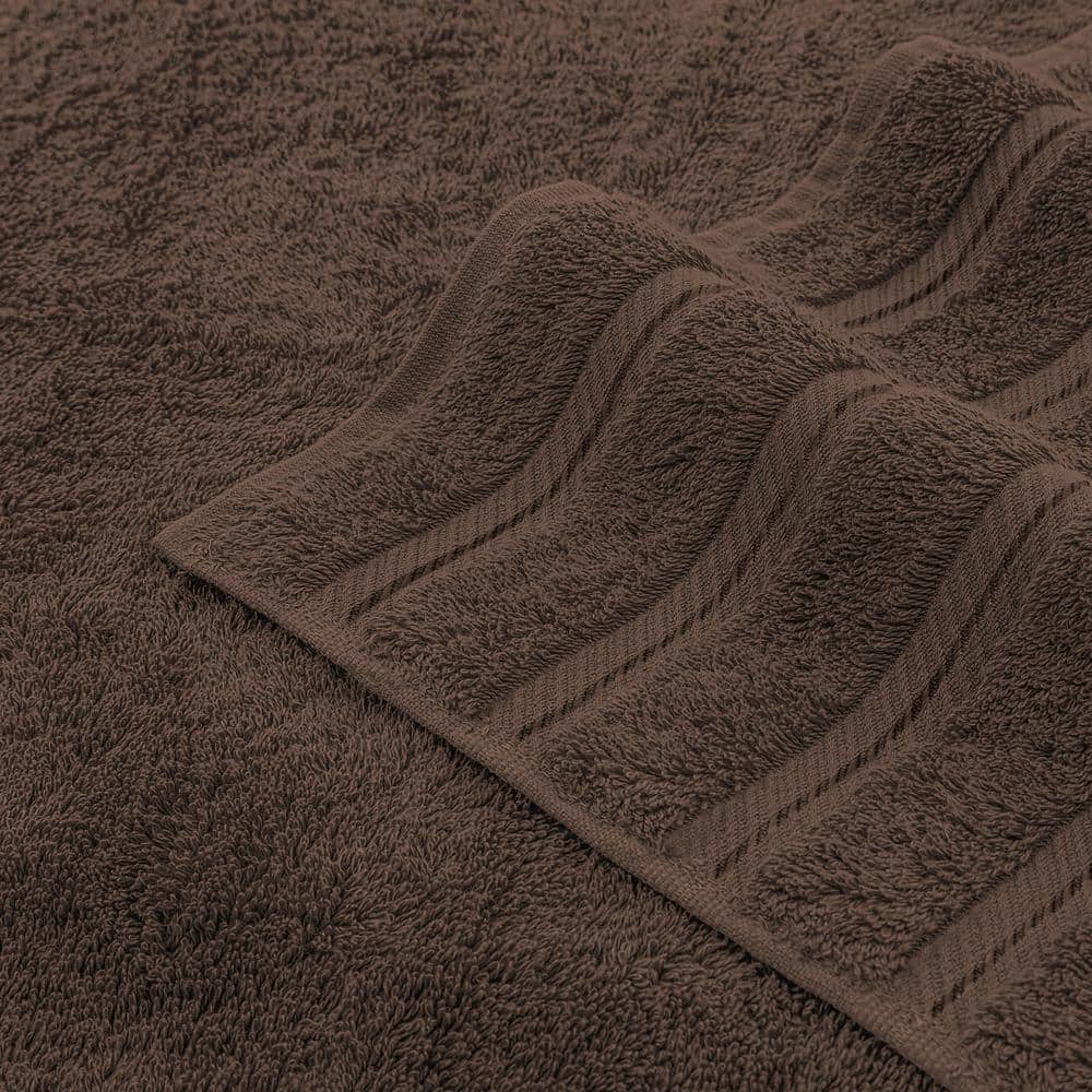 Luxury Brown Turkish Cotton 6-Piece Towel Set