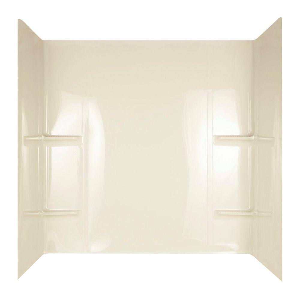 Tempo Bathtub Wall Set in Bone