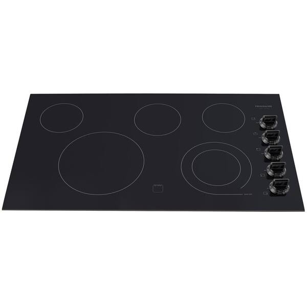 FRIGIDAIRE 36 in. Radiant Electric Cooktop in Black with 5 Elements