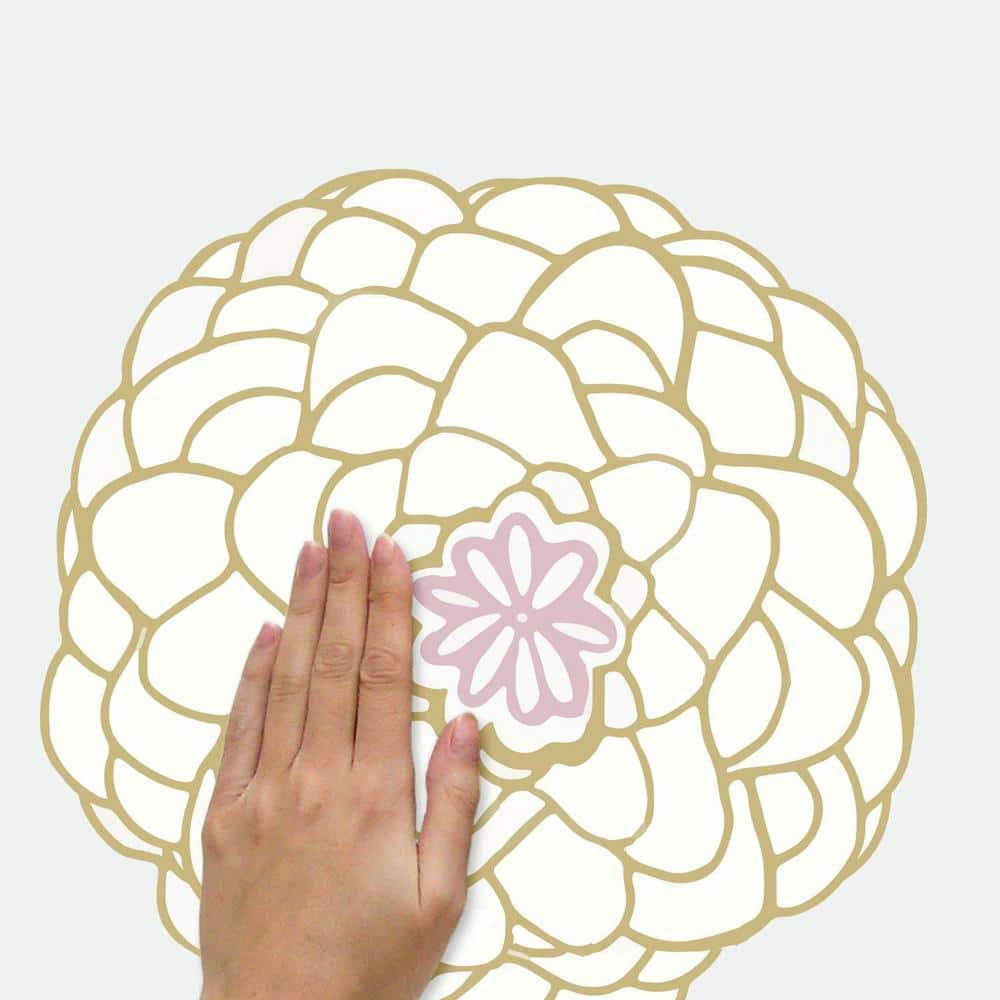 Perennial Blooms Giant Peel and Stick Floral Wall Decals
