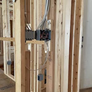 Pass & Seymour Slater New Work 2 Gang 35 Cu. In. Plastic Captive Mounting Nail Auto Clamp Switch and Outlet Box
