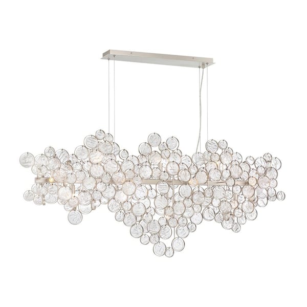 Eurofase Trento 15-Light Champagne Silver Chandelier