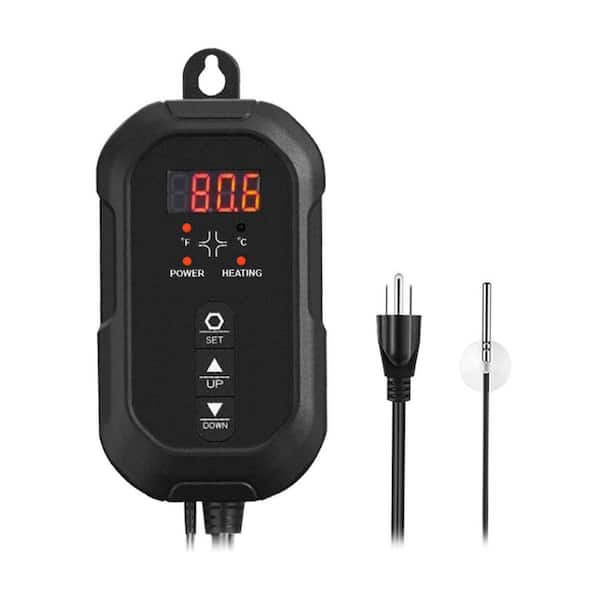 Digital Thermostat Controller 40-108°F 8.3A 1000W for Seed Germination Brewing Reptile Incubation Greenhouse