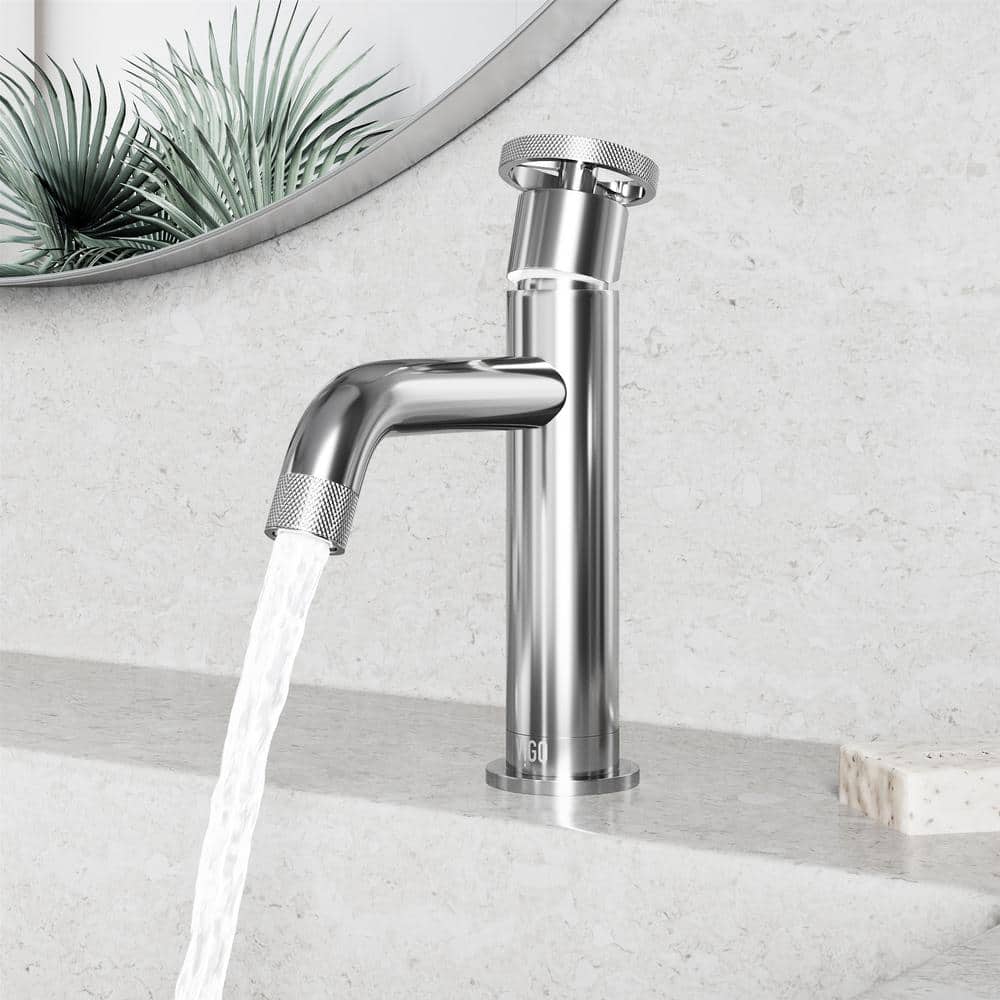 Cass Chrome 8" Single Handle Bathroom Faucet