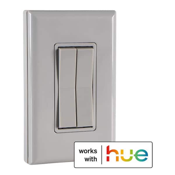 Click for Philips Hue Battery-Free Dimmable Wireless Smart Switch - Gray