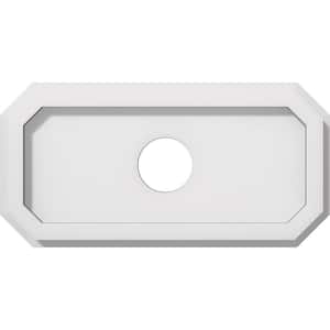 1 in. P X 12 in. W X 6 in. H X 2 in. ID Emerald Architectural Grade PVC Contemporary Ceiling Medallion