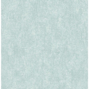 Ludisia Teal Brushstroke Texture Paper Strippable Wallpaper (Covers 56.4 sq. ft.)