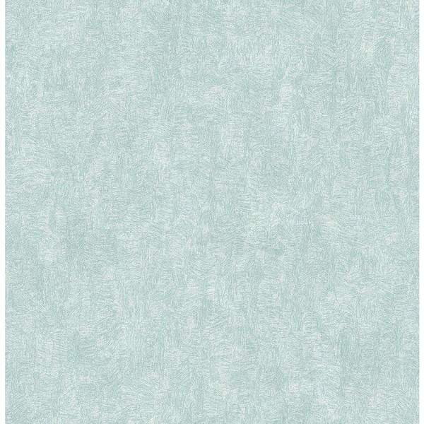 Brewster Ludisia Teal Brushstroke Texture Paper Strippable Wallpaper (Covers 56.4 sq. ft.)