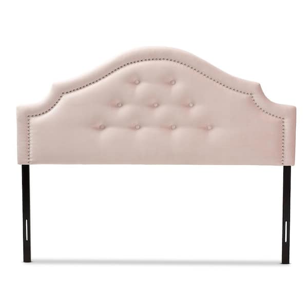Baxton Studio Cora Light Pink King Headboard