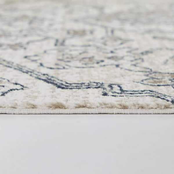 StyleWell Rosehill Cream 5 ft. x 7 ft. Traditional Area Rug