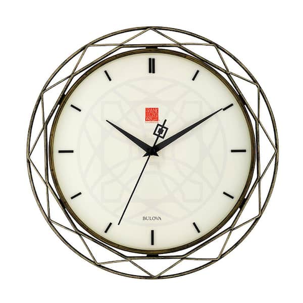 Unbranded Luxfer Prism Frank Lloyd Wright Inspired Wall Clock