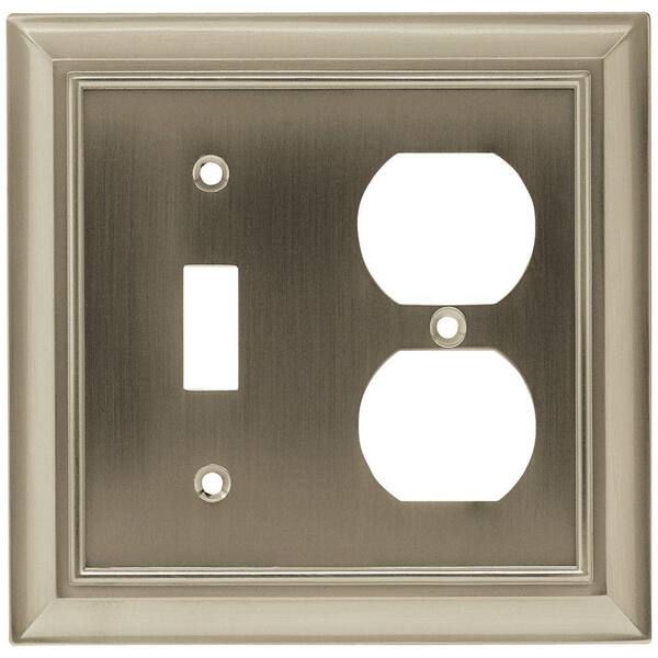 Liberty Metallic 2-Gang 1-Toggle/1-Duplex Wall Plate (1-Pack)