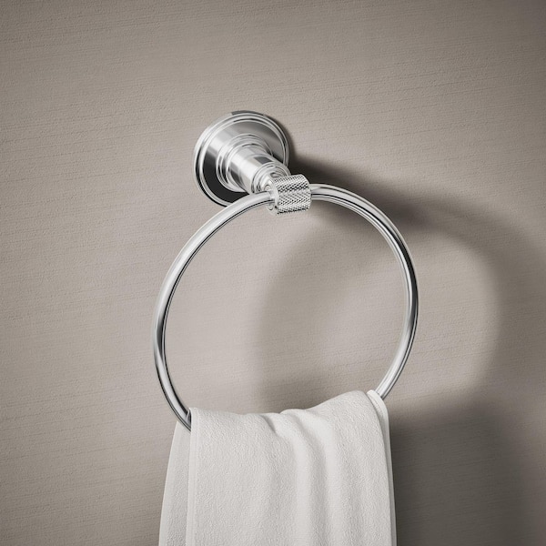Torrington Wall Mounted Towel Ring in Polished Chrome