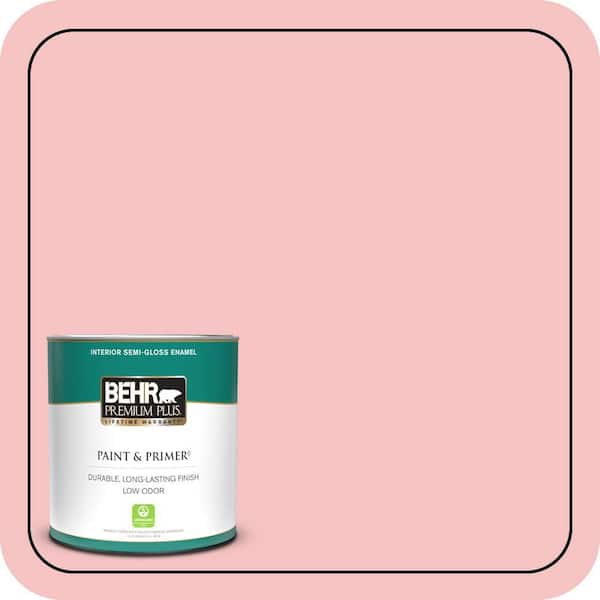 BEHR PREMIUM PLUS 1 qt. #140C-2 My Fair Lady Semi-Gloss Enamel Low Odor Interior Paint & Primer