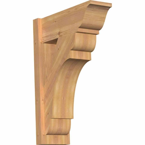 Ekena Millwork 8 in. x 28 in. x 20 in. Olympic Traditional Smooth Western Red Cedar Outlooker