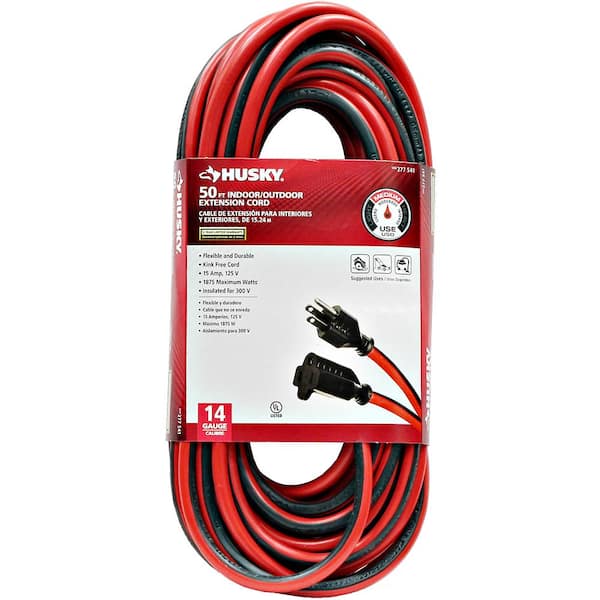 Photo 1 of 50 ft. 14/3 Medium-Duty Indoor/Outdoor Extension Cord