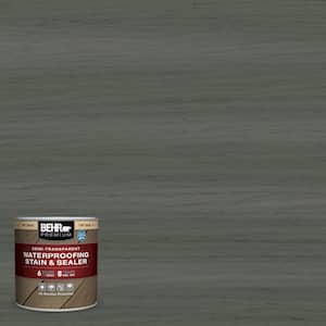 8 oz. #ST-131 Pewter Semi-Transparent Waterproofing Exterior Wood Stain and Sealer Sample