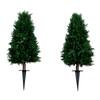 Nearly Natural 2.5 ft. UV Resistant Artificial Cedar Plant with Integrated Ground Stake (Indoor/Outdoor) - Set of 2 P1971