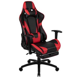 X40 Faux Leather Swivel Ergonomic Gaming Chair in Red/Black with Adjustable Arms