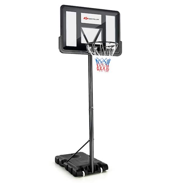 43.5 in. x 35 in. Portable Basketball Hoop Stand Adjustable Height with Shatterproof Backboard Wheels