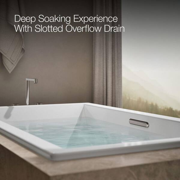KOHLER Underscore 72 in. x 42 in. Rectangular Whirlpool Bathtub