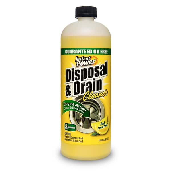 Instant Power 33.8 oz. Disposal and Drain Cleaner Lemon