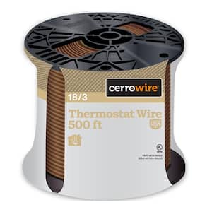 500 ft. 18/3 Brown Solid Copper CL2R Thermostat Wire