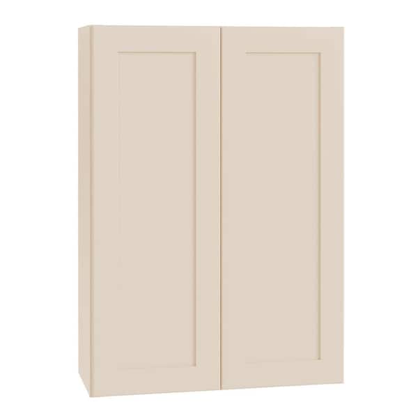 Home Decorators Collection Newport 30 in. W x 12 in. D x 42 in. H Assembled Plywood Wall Kitchen Cabinet in Blended Cream with Soft Close