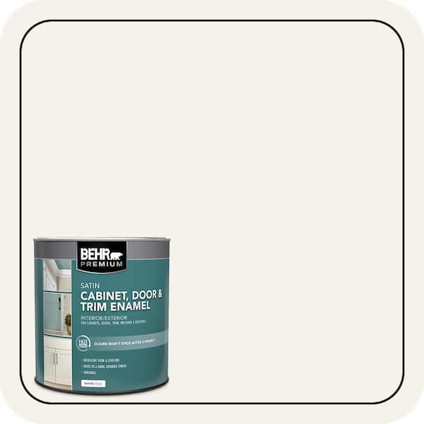 1 qt. #BWC-11 Fresh Popcorn Satin Enamel Interior/Exterior Cabinet, Door & Trim Paint