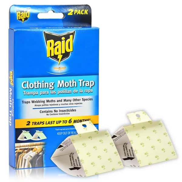 Clothing Moth Pheromone Trap 6-Pack - Clothes Moth Trap with Lure for  Closets
