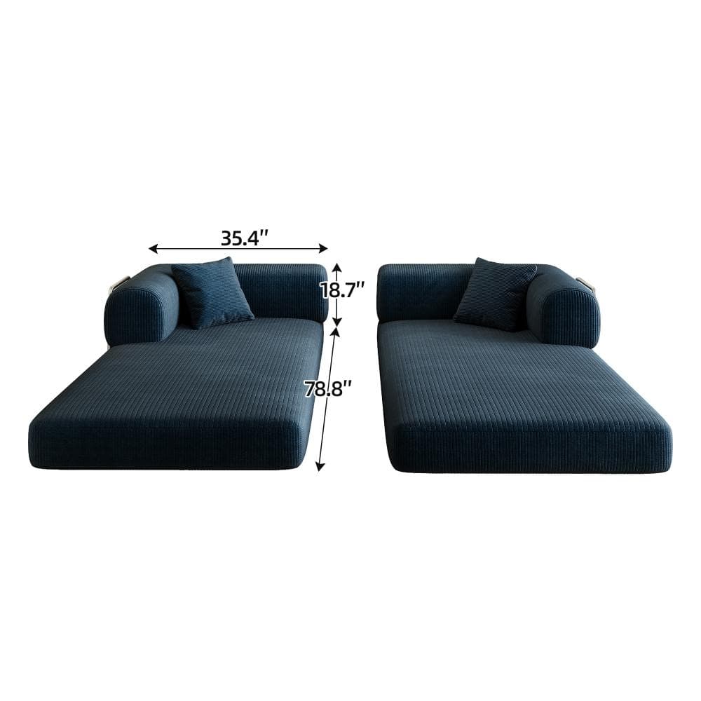 Two sectional sofa beds side by side.