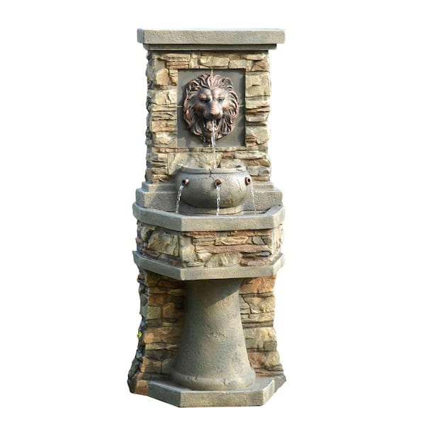 1:12 Scale Non Working Lion Head Fountain with a tap & Water Tank