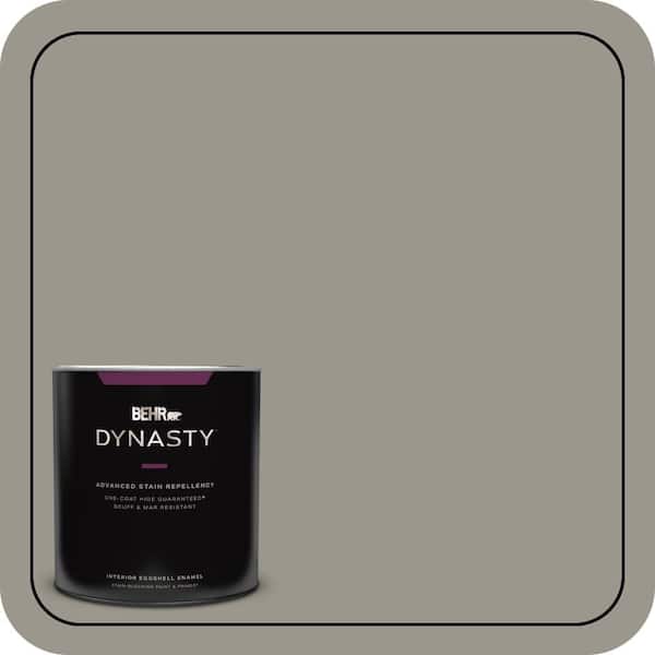 BEHR DYNASTY 1 qt. #MQ2-60 Iron Gate One-Coat Hide Eggshell Enamel Interior Stain-Blocking Paint and Primer
