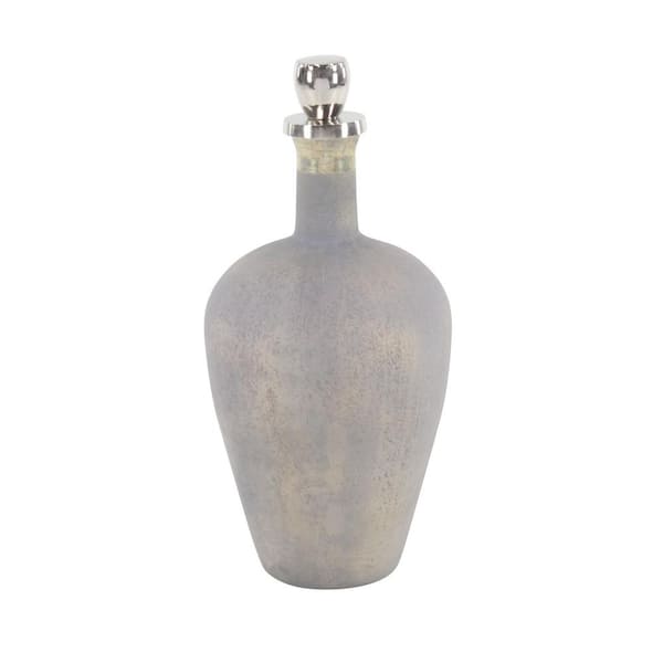 Litton Lane Tan Glass Modern Decorative Jar