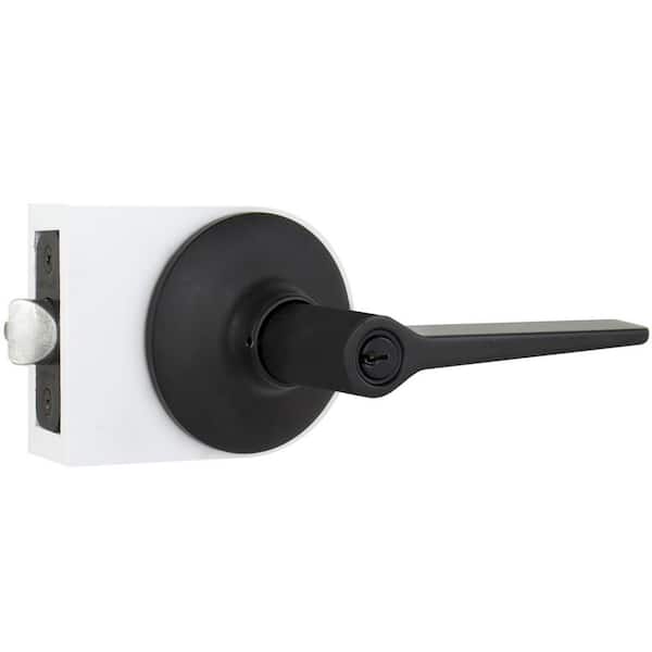 Defiant Matte Black Electronic Lever Door Lock with Biometric Fingerprint  Deadbolt LH01-MB - The Home Depot