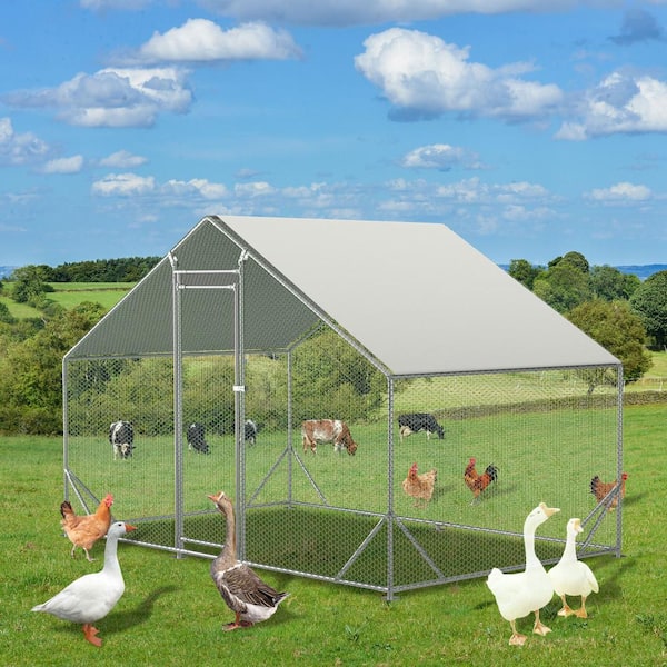 120 in. x 79.2 in. x 74.4 in. Walk-In Chicken Coop Waterproof Chicken Cage