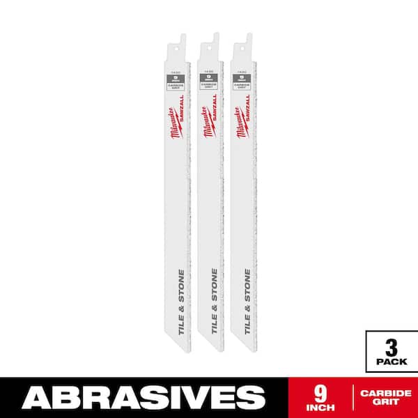 9 in. Carbide Grit SAWZALL Reciprocating Saw Blades (3-Pack)