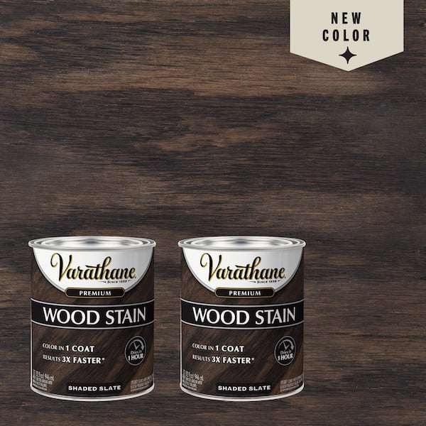 Varathane 1 Qt. Shaded Slate Premium Fast Dry Interior Wood Stain (Case of 2)