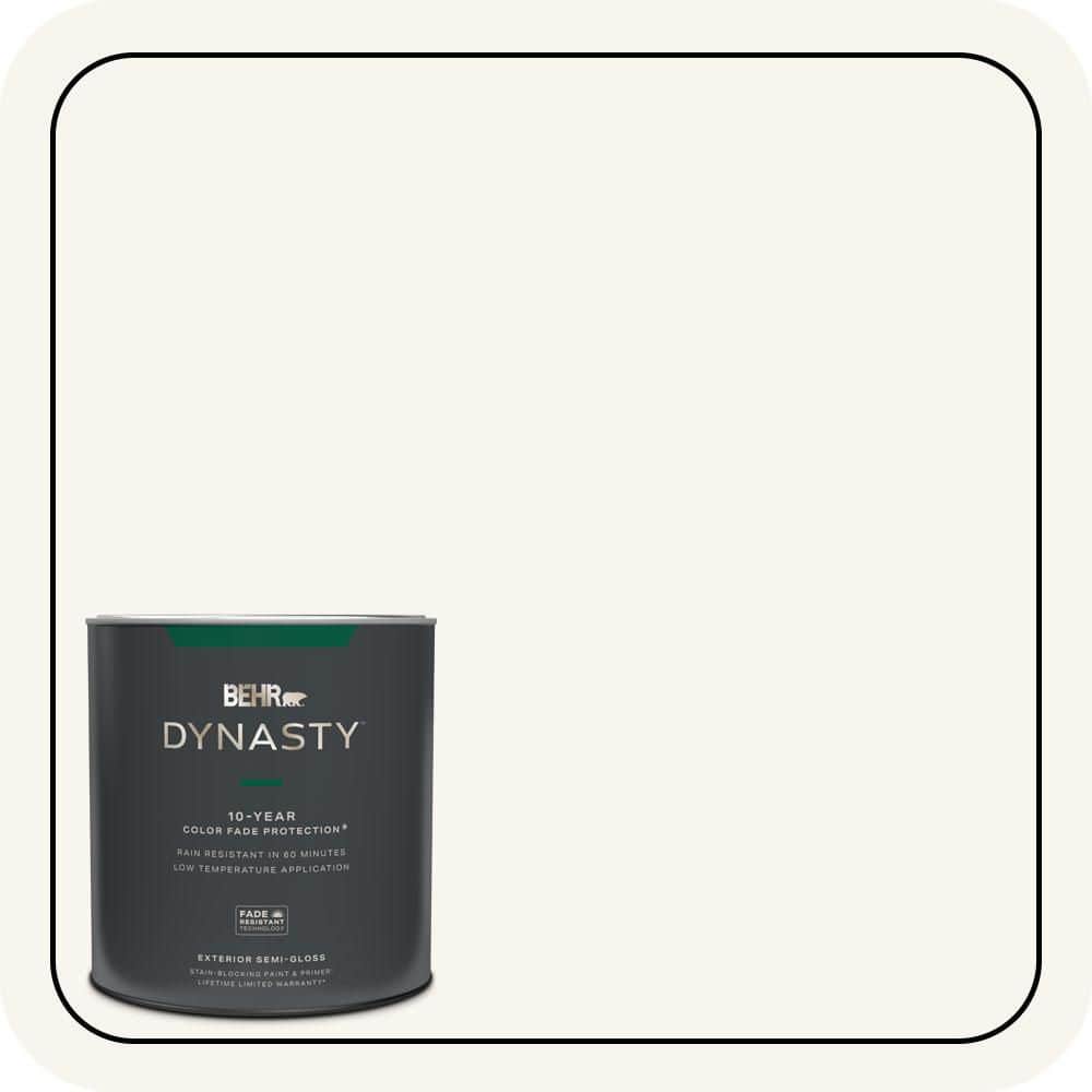 1 qt. Home Decorators Collection #HDC-WR16-01 Snow Day Semi-Gloss Exterior Stain-Blocking Paint & Primer price history on PriceWatchPro