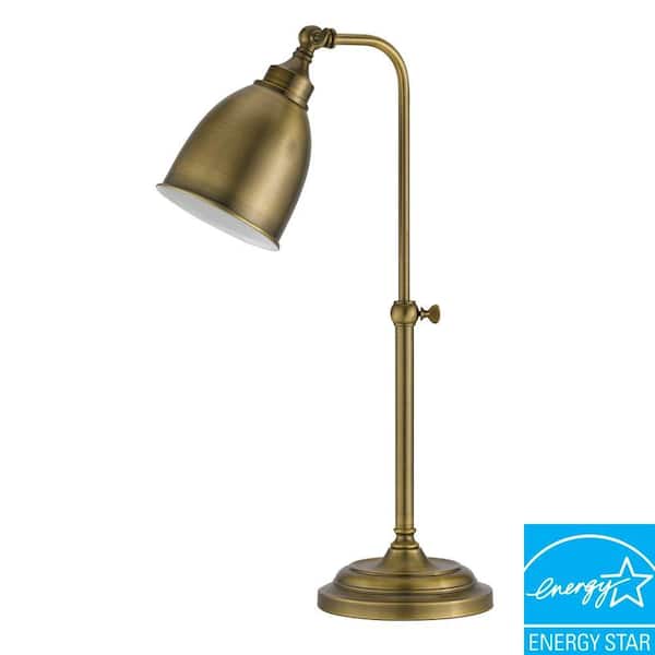 CAL Lighting 7 in. Antique Bronze Metal Adjustable Pharmacy Table Lamp