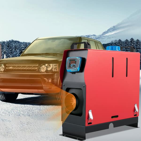 Heating a mobile workshop - all-in-one Chinese diesel heater by Vevor  powered by 300W power station 